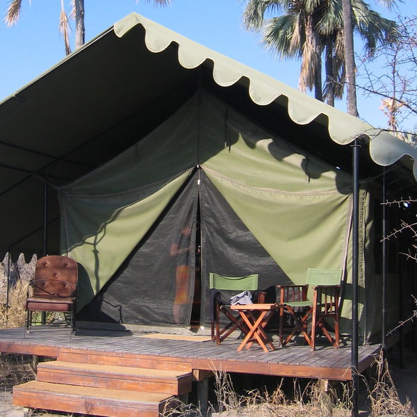 Each tent is raised on wooden decks with outdoor seating to enjoy the expansive views.