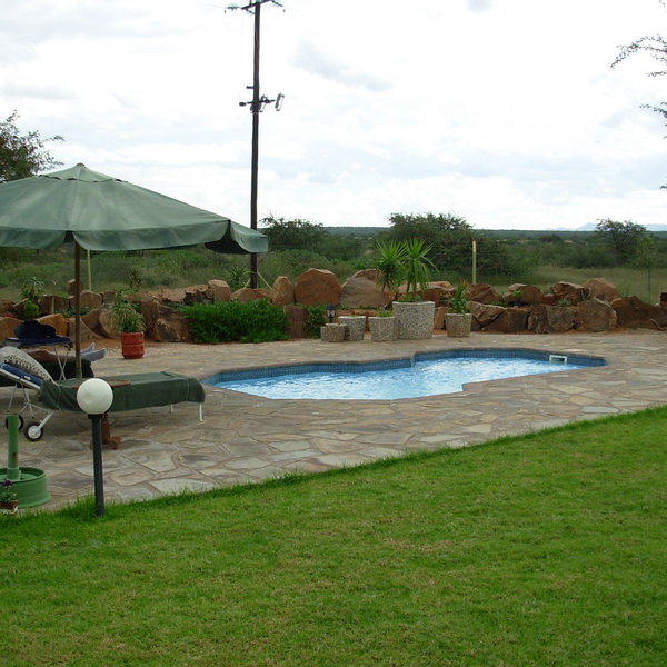 There is also a pool where you can relax after a long flight...