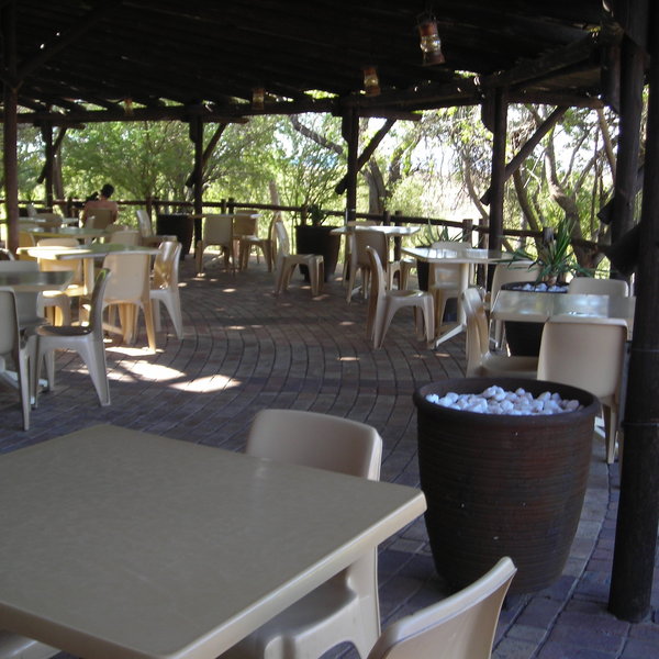 ... and outdoor seating