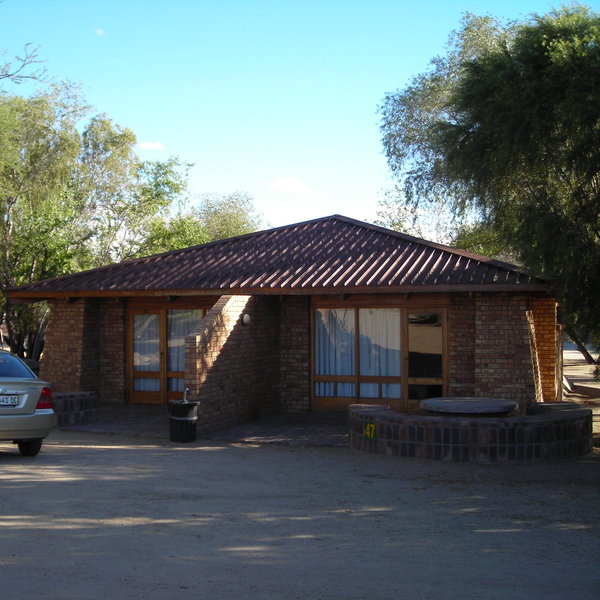 The brick chalets ...