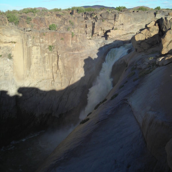 ...to give great views of the waterfall and gorge.