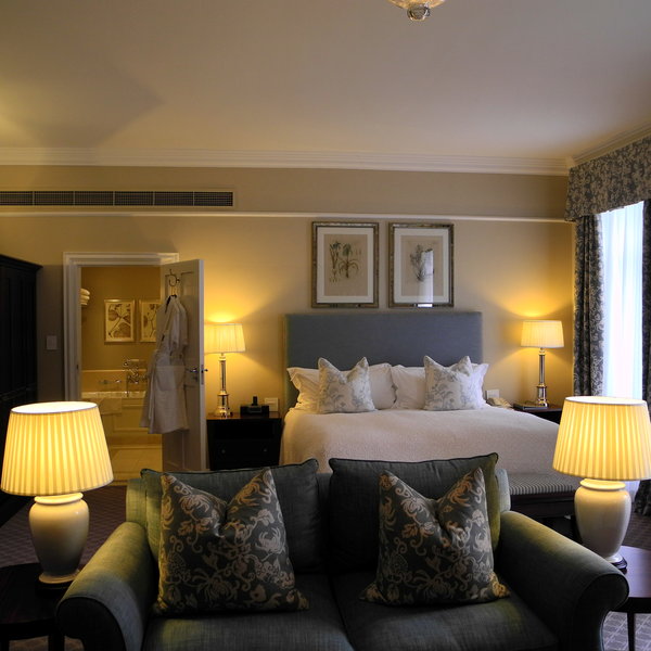 The Presidential suite is very luxurious and spacious, with a comfortable lounge area...