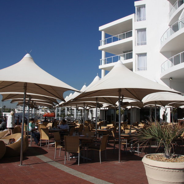 ...and an outside dining area.