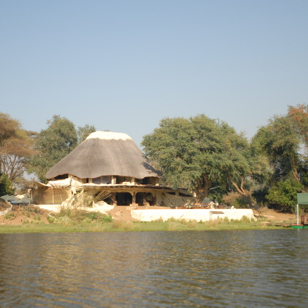 It stands on a quiet stretch of the Chongwe River, overlooking the Lower Zambezi N.P.