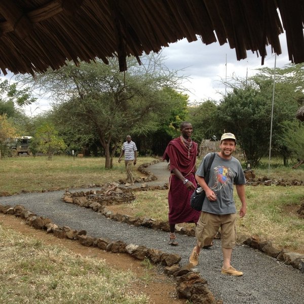 …and visitors are often escorted around the camp, especially at night.