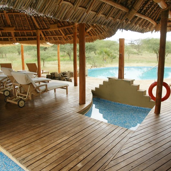 …with a delightful pool - perfect for those hot afternoons before the late game drive.