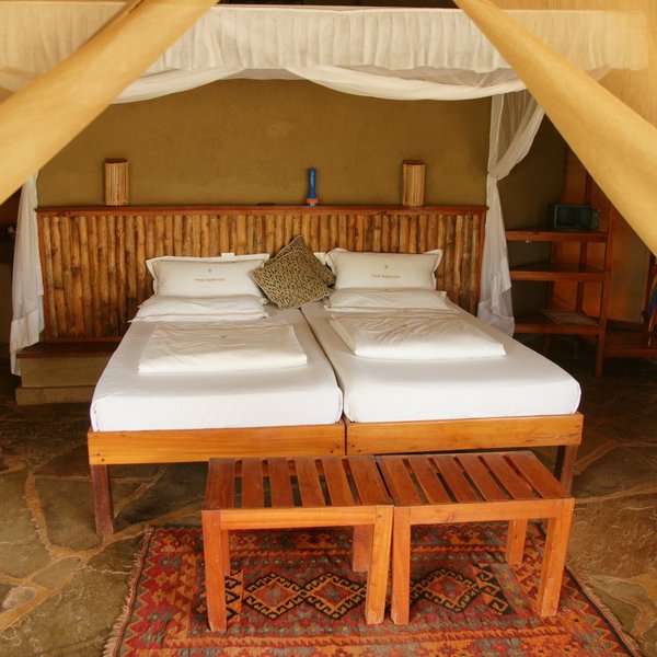 The standard tents at Severin are very comfortable…