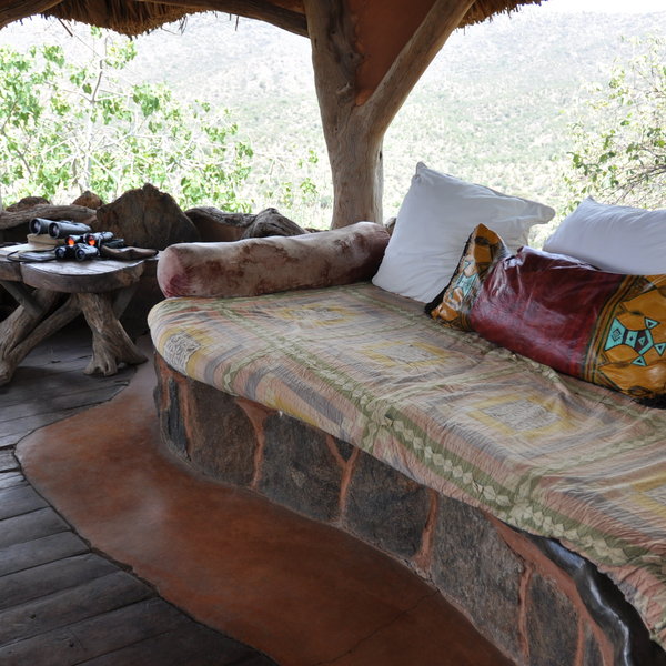 ...and a comfy Morroccan-style lounge...