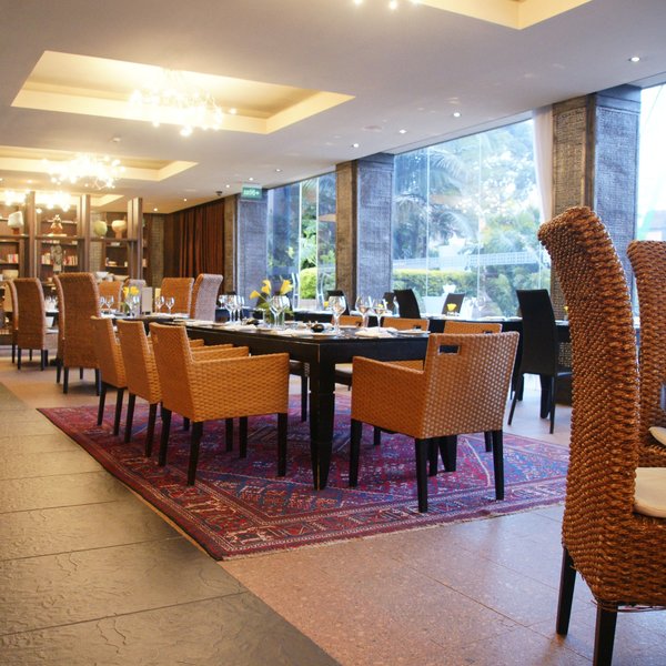 …offers a range of seating options…