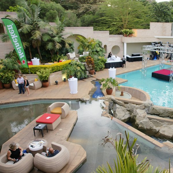 The upper part of the pool terrace…