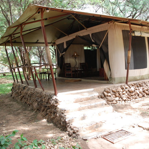 They are really spacious tents that all face towards the river.