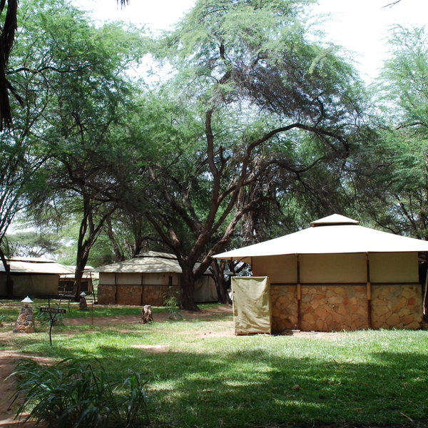 There are 20 tented rooms at Larsen's Camp.