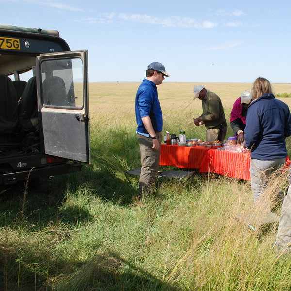 Bush meals out of camp are a real highlight!