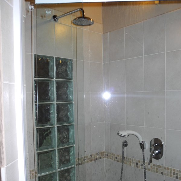 ...with a shower...