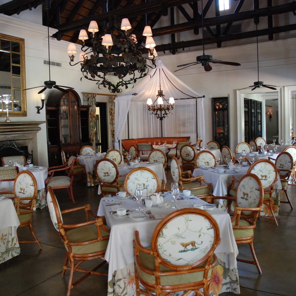 You can also dine indoors...