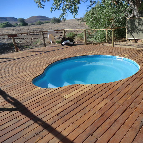 Cool off in the plunge pool…