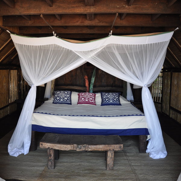 ..with a large double bed...