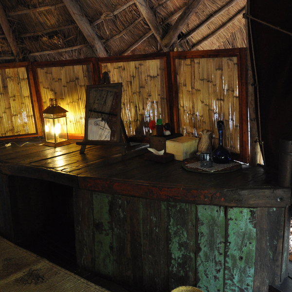 ...a small dressing area is at the back...