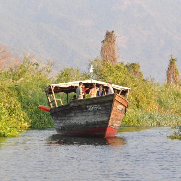 ...explore by boat...