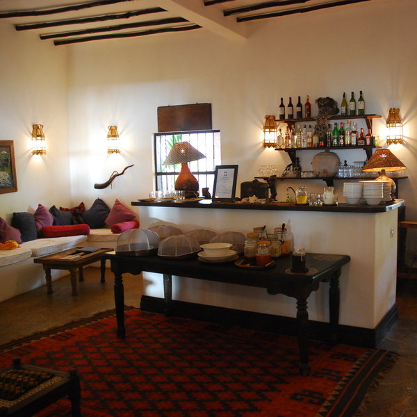 The breakfast is delicious – guests can help themselves.