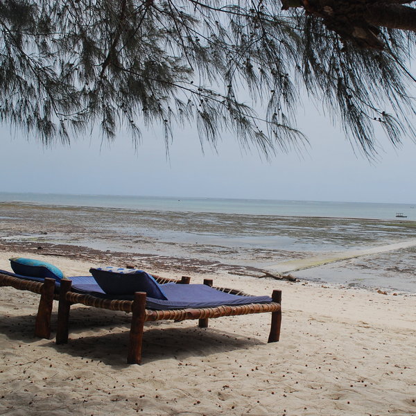 Relax on the beautiful white beach…
