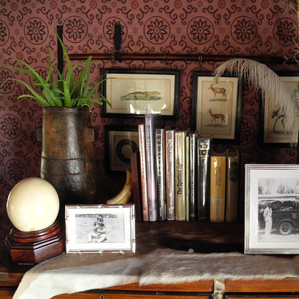 The tents each have a selection of natural history books for guests to enjoy.