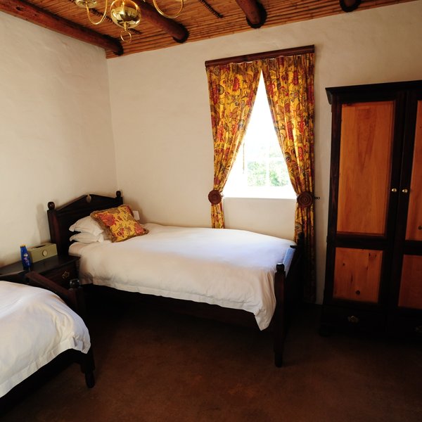 …in two en-suite bedrooms.
