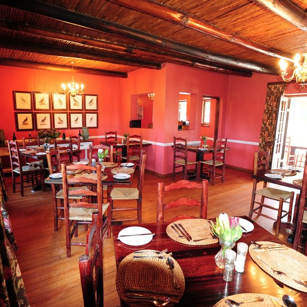 You can dine inside at the Fig Tree Restaurant...