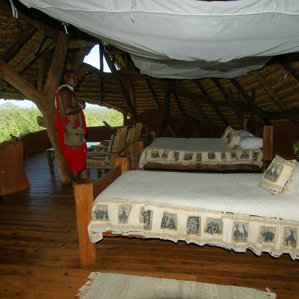 One has two beds…