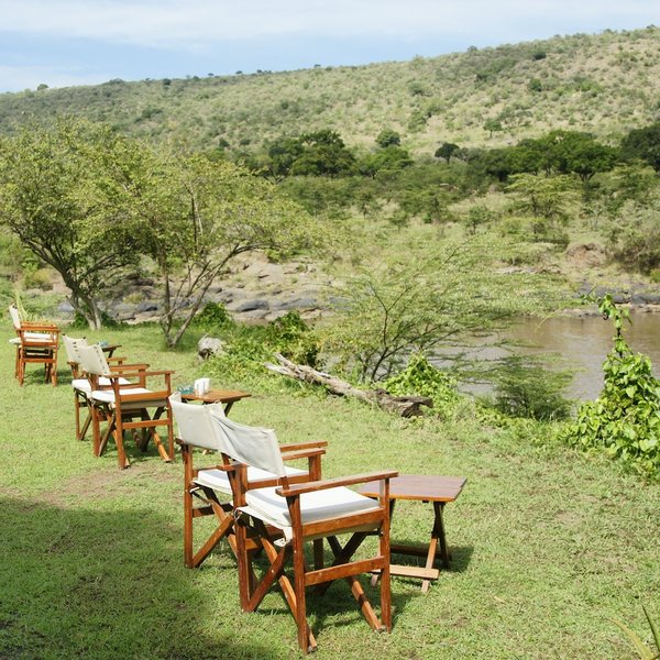 Sitting on the lawn by the central dining terrace offers "armchair game-viewing"…
