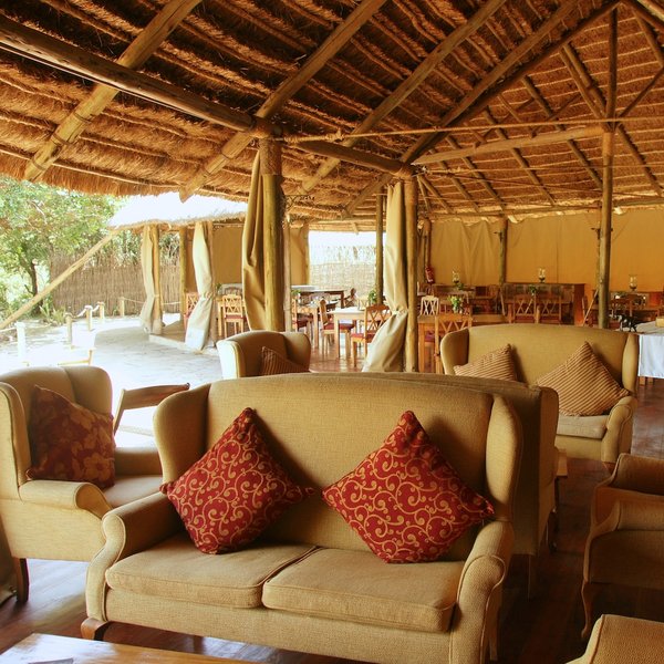 The central, public areas of the camp are welcoming…
