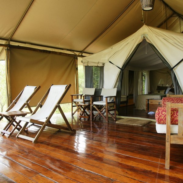 Inside the tents…