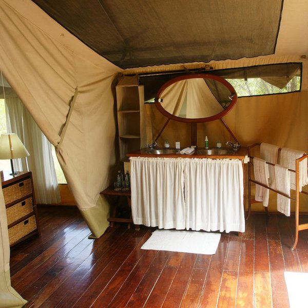 …and are furnished in keeping with the rest of the rather "retro" style…