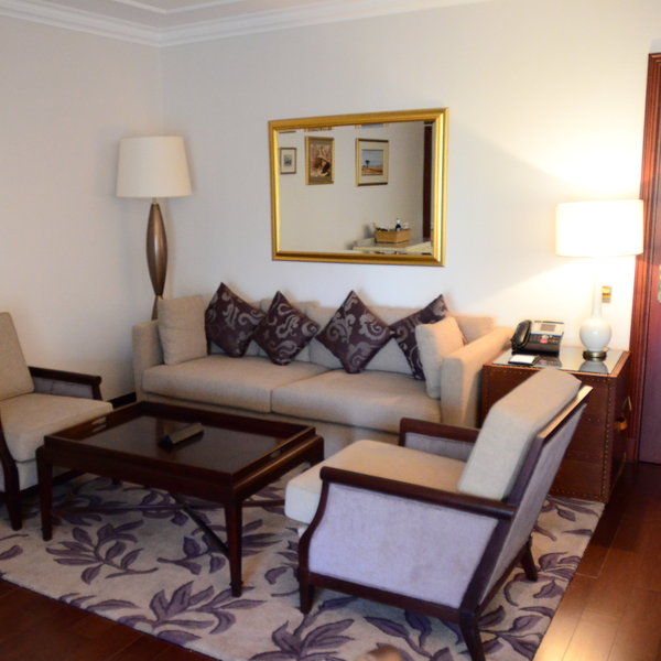 The suites are larger and have an additional living room…