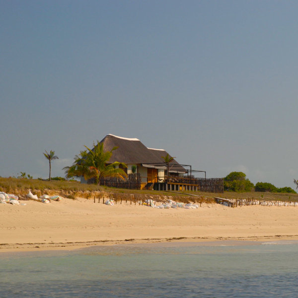 Coral lodge is located on a lovely stretch of deserted beach.