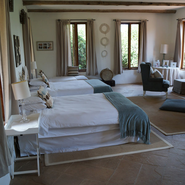 One of the two downstairs bedrooms is very large and private…