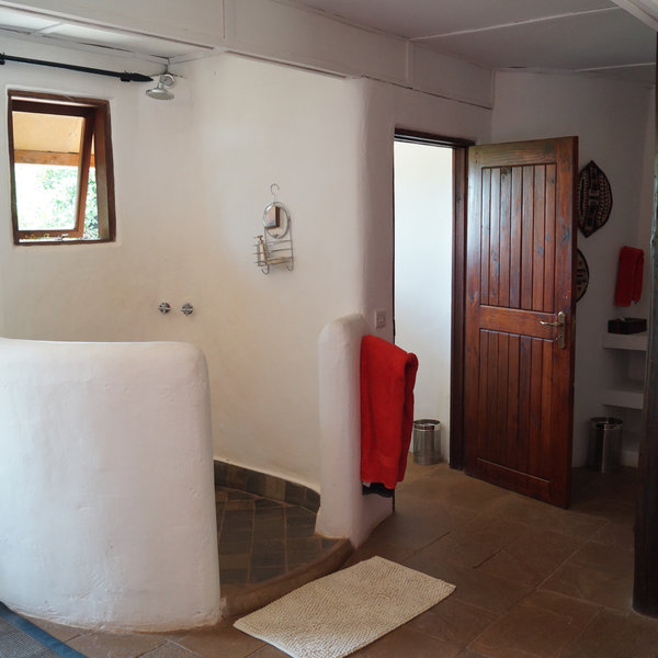 …with a a walk-in shower…