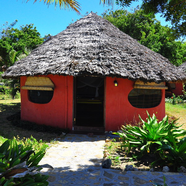 ...in functional and simple circular cottages...