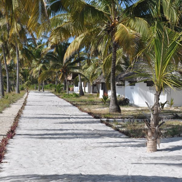 Sandy Paths lead from the cottages...