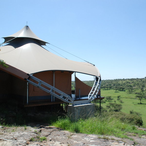 … which are extraordinary structures, uniquely designed using steel and faux-canvas.