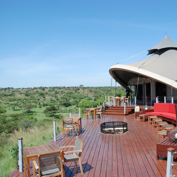 Located on a hill and with lovely views into a valley...
