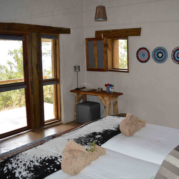 Each chalet has a veranda with a couple of deck chairs, a lovely place to watch for wildlife.