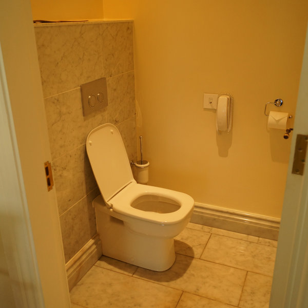 …and separate loos.