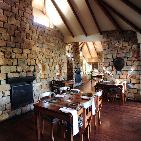 The dining area is adjacent to the main area ...
