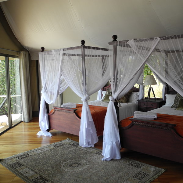 Inside, the tents are spacious and stylish