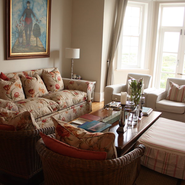 The lounge is a comfortable spot to relax...