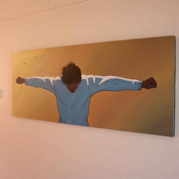 The lodge has some interesting bits of artwork...