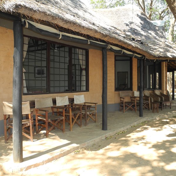 It is a large, self-contained building with it's own kitchen, chef and valet.