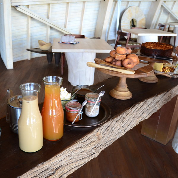 The lodge serves tasty, fresh food...