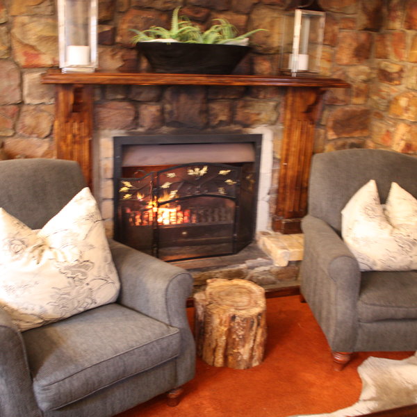 …next to the fireplace.